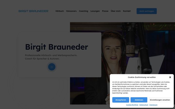 Screenshot of birgitbrauneder.com
