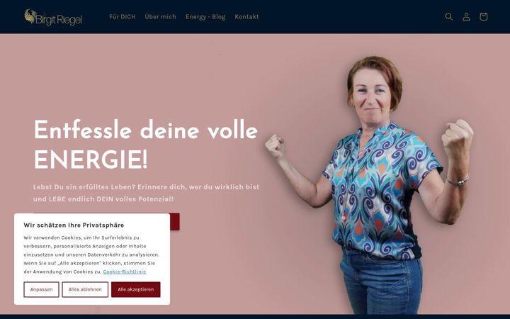 Ekrano kopija birgitriegel.com