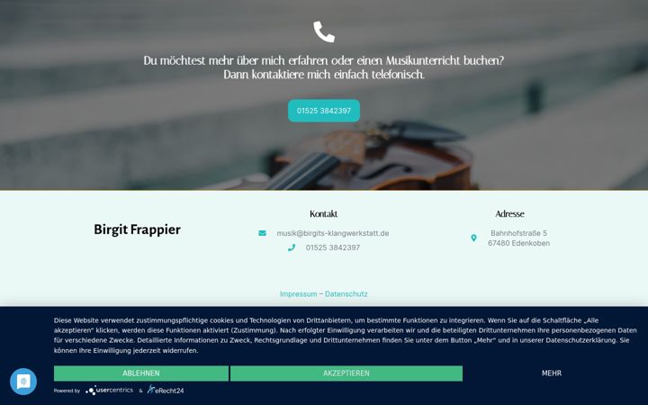 Screenshot of birgits-klangwerkstatt.de