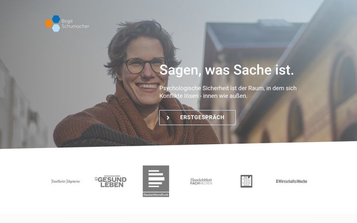 Screenshot of birgitschumacher.net