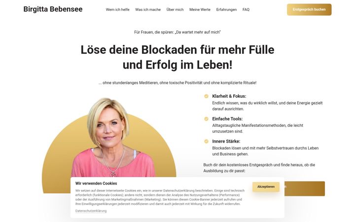 Screenshot of birgitta-bebensee.com