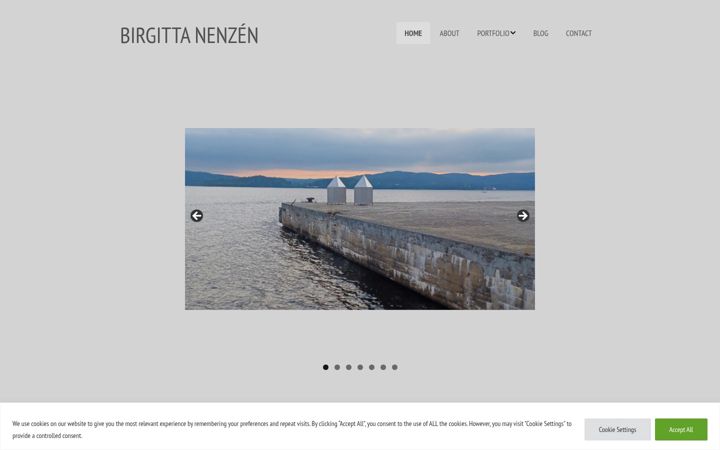 Screenshot of birgittanenzen.se