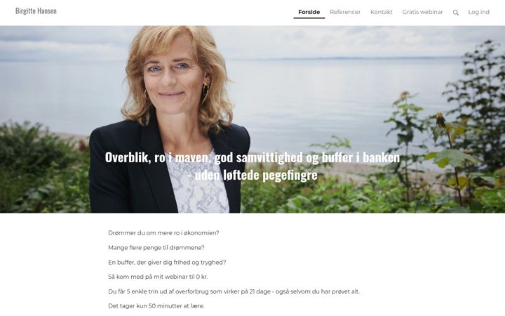 Screenshot of birgitte-hansen.dk