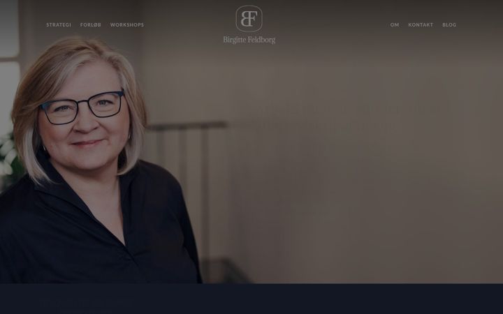 Screenshot of birgittefeldborg.dk