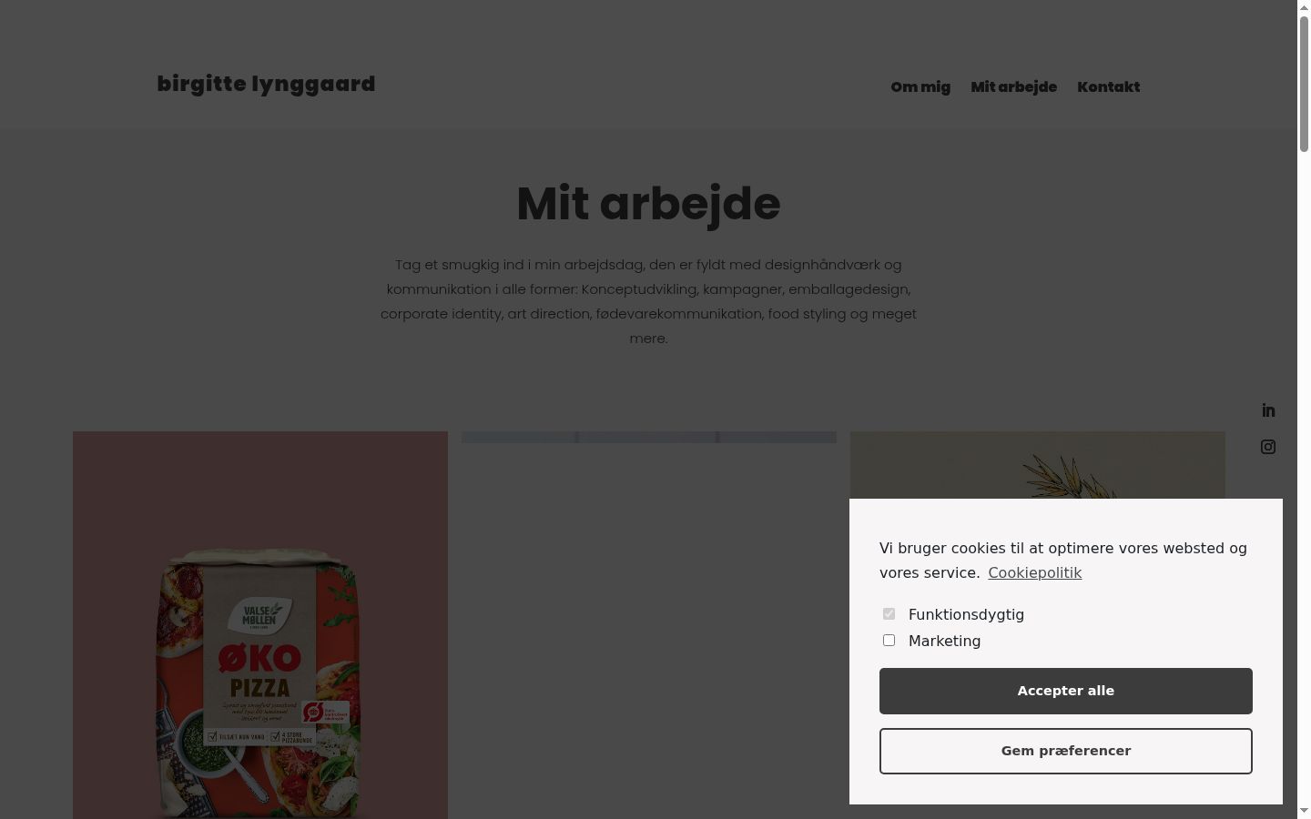 Screenshot van de toestemmingsbanner zoals getoond vóór enige interactie