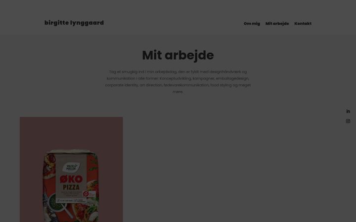 Screenshot of birgittelynggaard.dk