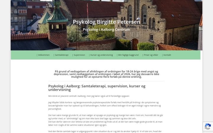 Screenshot of birgittepetersen.dk