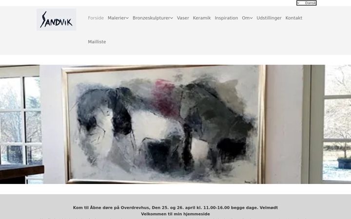 Screenshot of birgittesandvik.dk