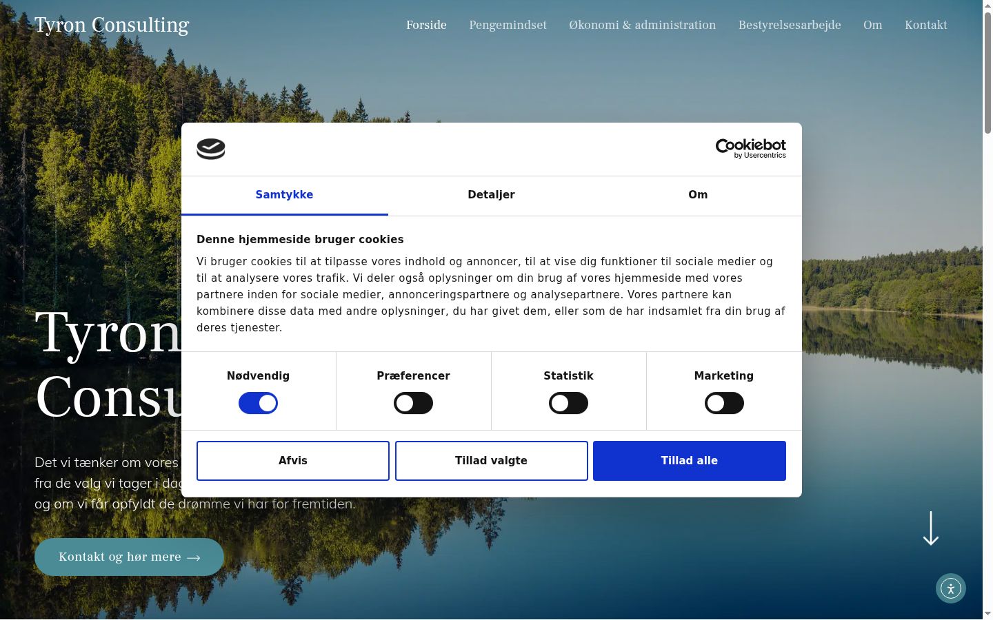 Sutikimo reklamjuostės, rodytos prieš bet kokią sąveiką, ekrano kopija