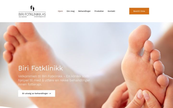 Screenshot of birifotklinikk.no