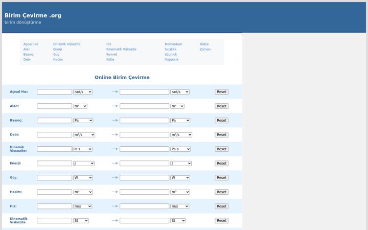Screenshot of birimcevirme.org