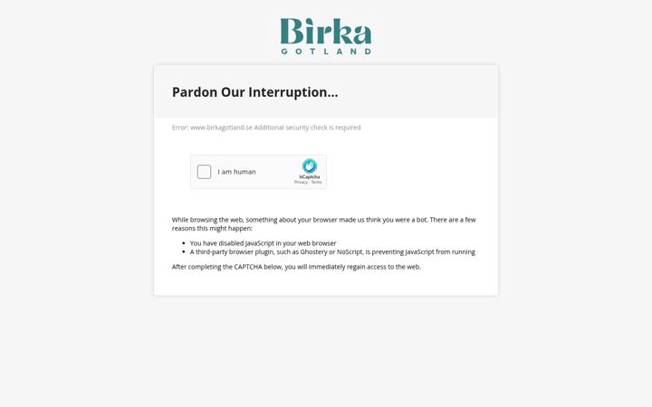 Screenshot of birkagotland.se