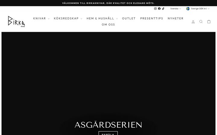 Screenshot of birkaknivar.se