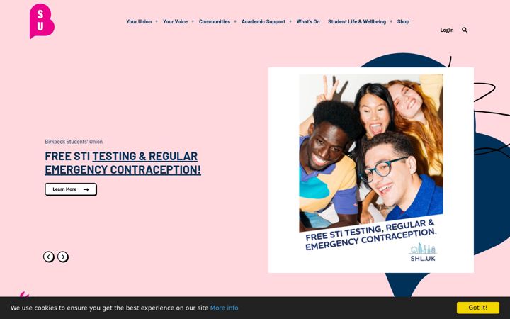 Screenshot of birkbeckunion.org