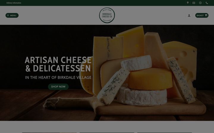 Skjámynd af birkdalecheese.com