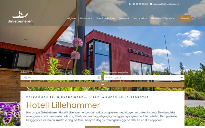 Screenshot of birkebeineren.no