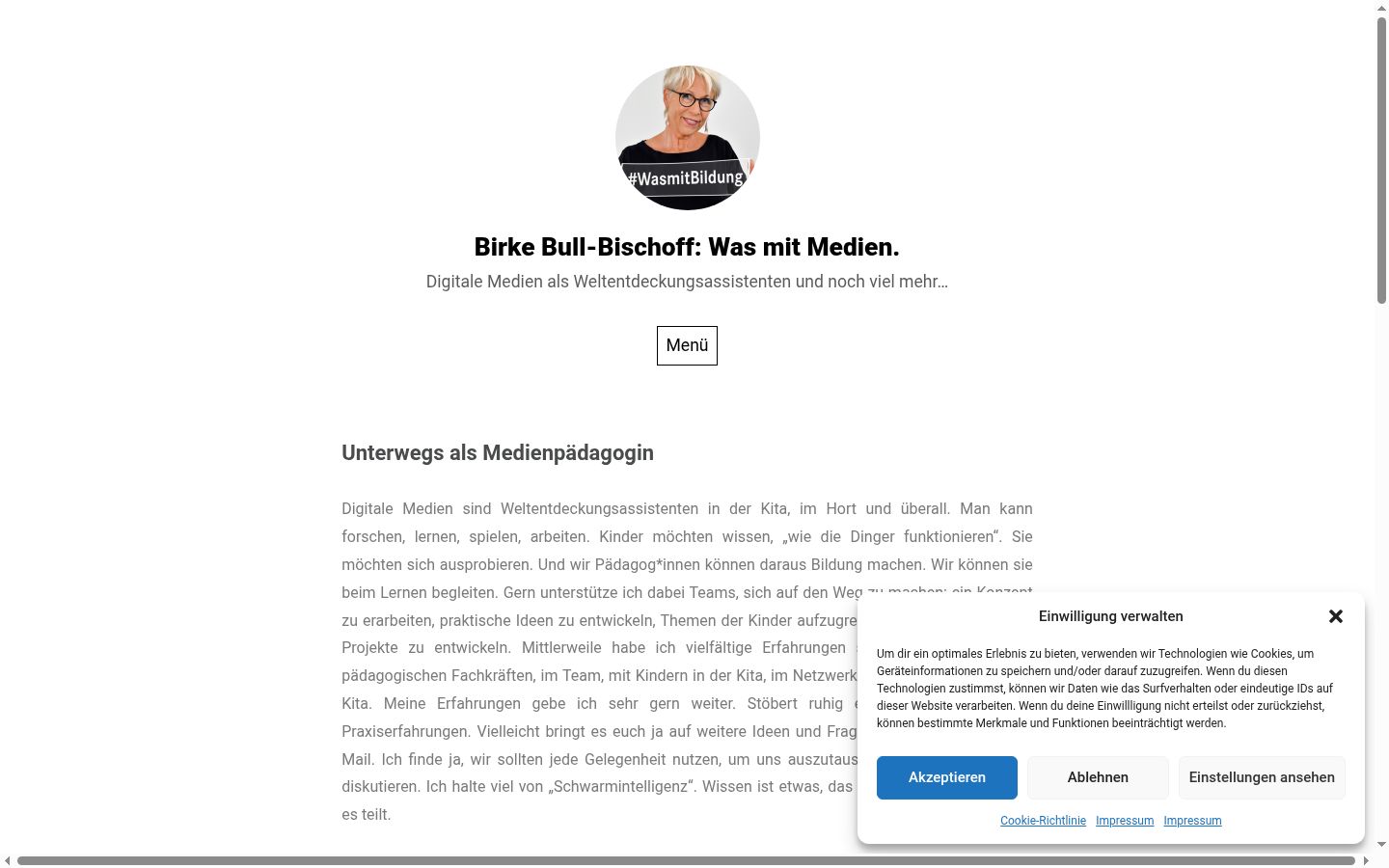 Screenshot tal-banner tal-kunsens muri qabel kwalunkwe interazzjoni