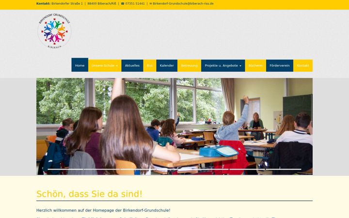 Screenshot of birkendorf-grundschule.de