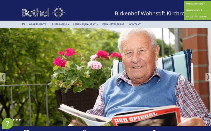 Screenshot of birkenhof-wohnstift-kirchrode.de