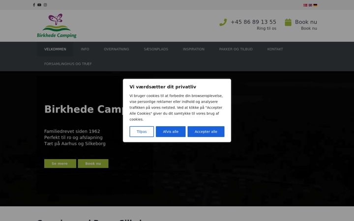 Screenshot of birkhede.dk
