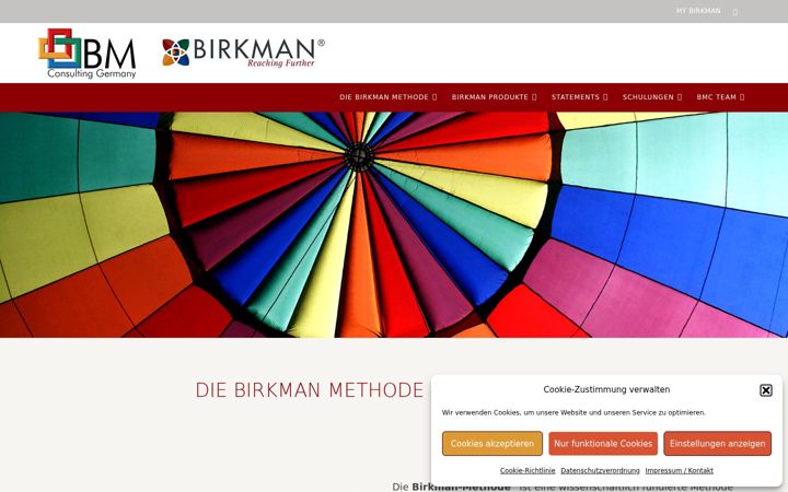 Screenshot of birkman.de