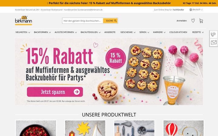 Screenshot of birkmann.de