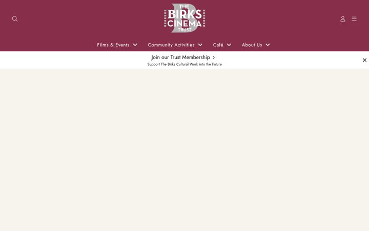 Screenshot of birkscinema.co.uk