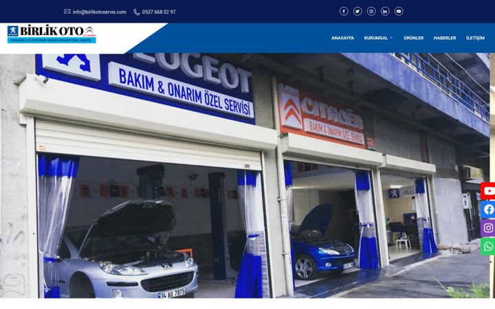Screenshot of birlikotoservis.com