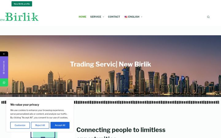 Screenshot of birlikqatar.com