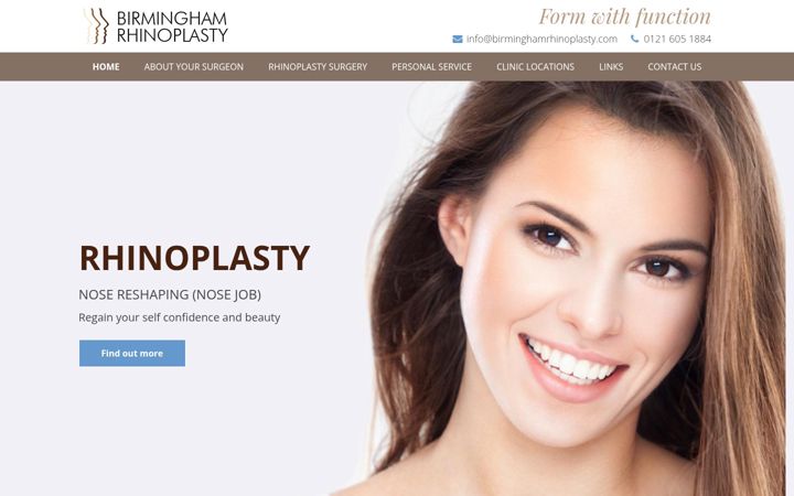 Screenshot of birminghamrhinoplasty.com