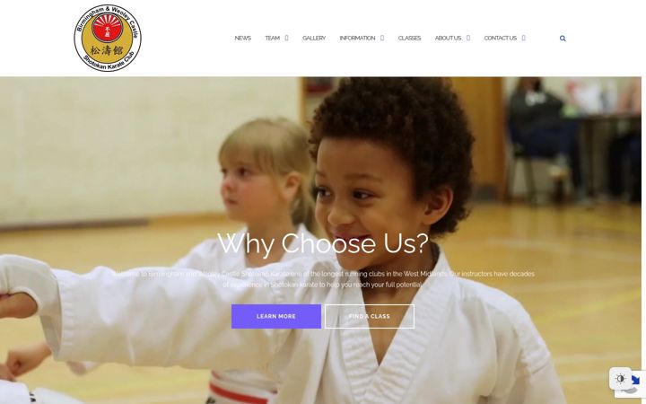 Screenshot of birminghamshotokan.com