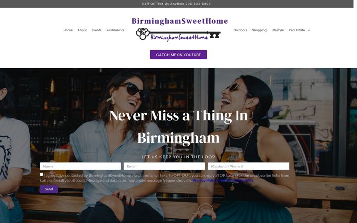 Screenshot of birminghamsweethome.com