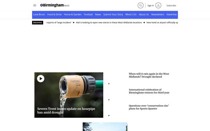 Screenshot of birminghamworld.uk