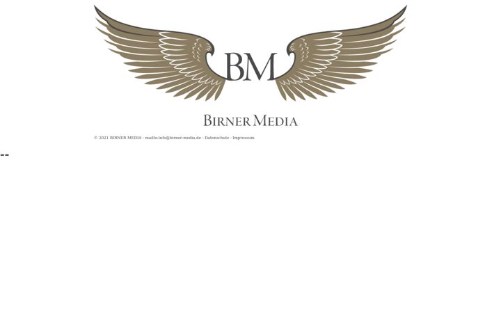 Screenshot of birnermedia.de