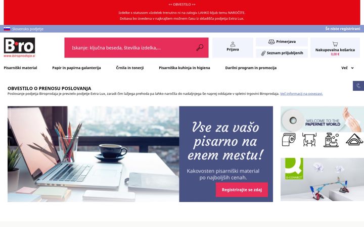 Screenshot of biroprodaja.si