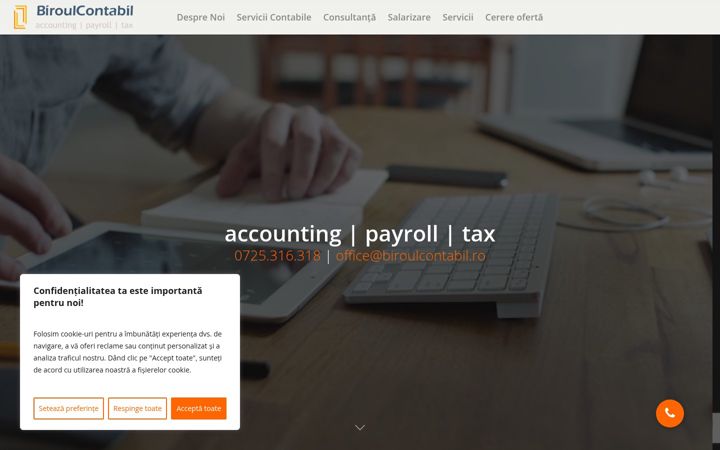 Screenshot of biroulcontabil.ro