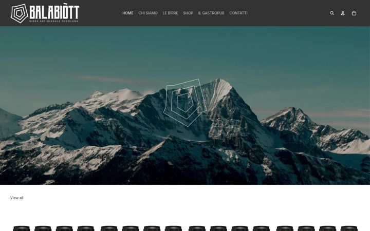 Screenshot of birrificiobalabiott.it
