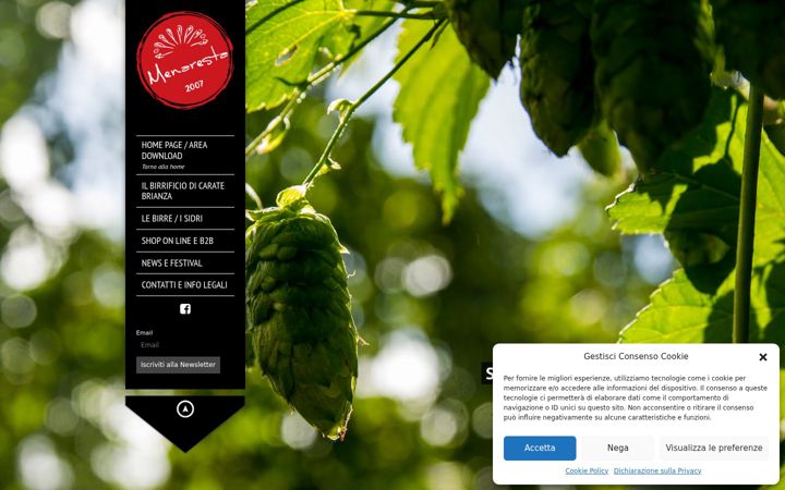 Screenshot of birrificiomenaresta.com