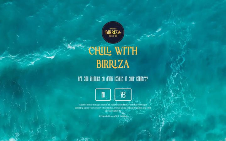 Screenshot of birriza.com