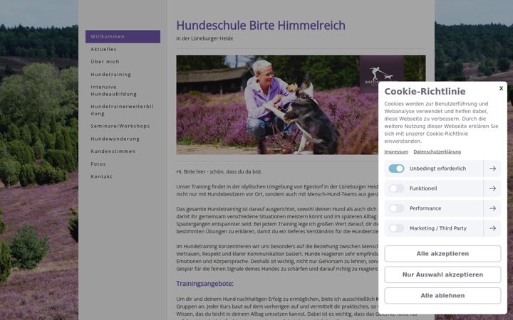 Screenshot of birte-himmelreich.de