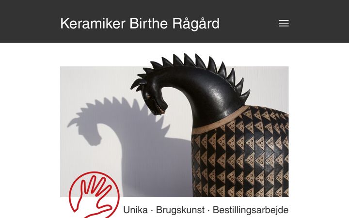 Screenshot of birthe-raagaard.dk