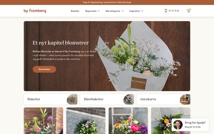 Screenshot of birthesblomster.dk