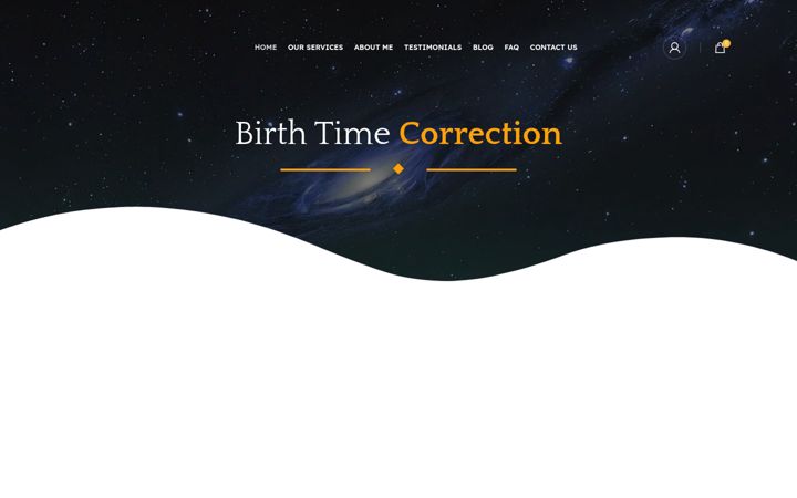 Ekraanipilt saidist birthtimecorrection.com