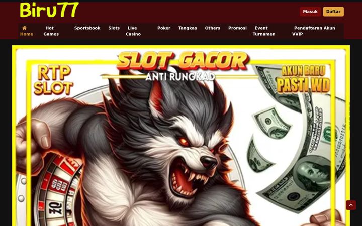 Screenshot of biru77slot.com