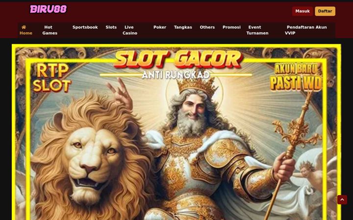 Screenshot of biru88slot.com