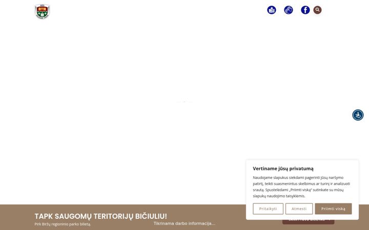 Ekraanipilt saidist birzuparkas.lt