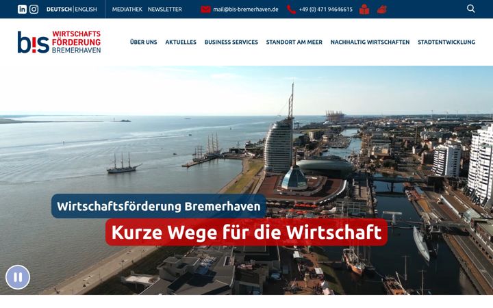 Ekraanipilt saidist bis-bremerhaven.de