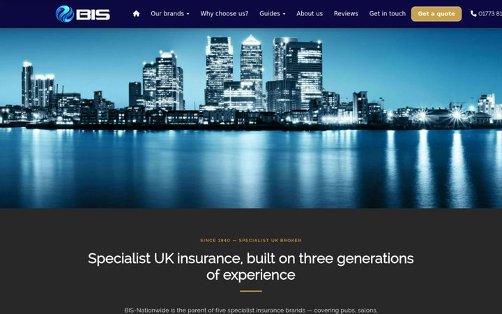 Screenshot of bis-nationwide.co.uk