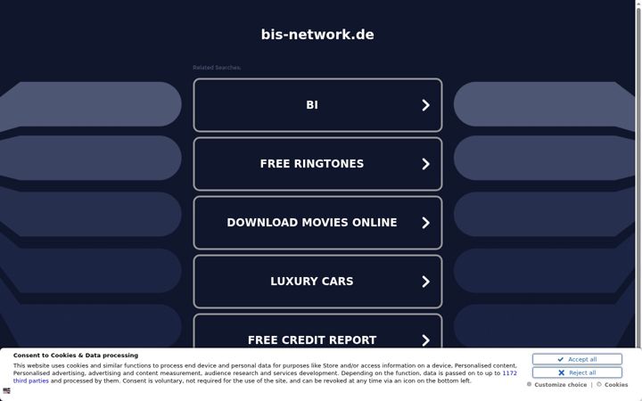 Screenshot of bis-network.de