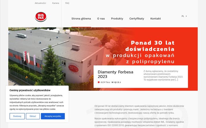 Screenshot of bis-pak.pl